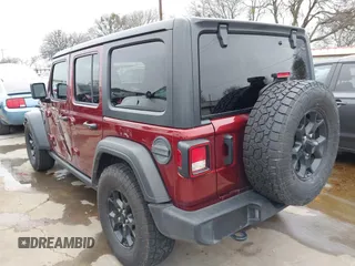 2021 Jeep Wrangler Unlimited Sport S with VIN 1C4HJXDN9MW777830, listed as a IAAI auction lot 41625934 with 42,251 mi miles and . Bid and sale history available at DreamBid. Image 3.
