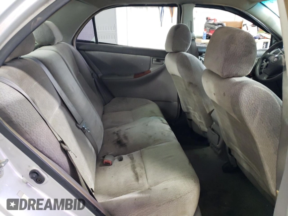 2004 Toyota Corolla CE with VIN 2T1BR32E54C262391, listed as a Copart auction lot 51225865 with 217,999 mi miles and Salvage Title. Bid and sale history available at DreamBid. Image 10.