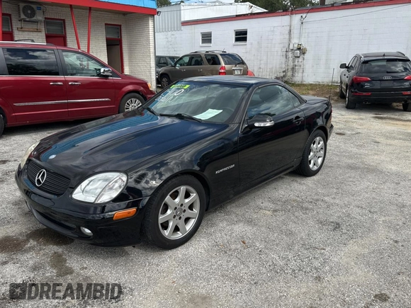 2002 Mercedes-Benz SLK 230 Kompressor with VIN WDBKK49FX2F265220, listed as a Copart auction lot 79324194 with 90,860 mi miles and Clean title. Bid and sale history available at DreamBid. Image 2.