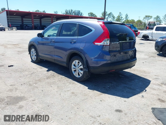 2012 Honda CR-V EX-L with VIN 5J6RM4H76CL017337, listed as a IAAI auction lot 41831385 with 163,033 mi miles. Bid and sale history available at carsss.com. Image 3.