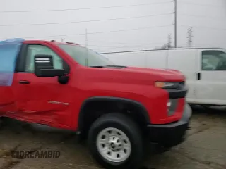 2020 Chevrolet Silverado 3500HD Work Truck with VIN 1GC4YSE79LF345718, listed as a Copart auction lot 83093344 with 0 mi miles and Salvage Title. Bid and sale history available at carsss.com. Image 10.