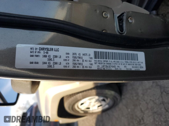 2008 Jeep Patriot Sport with VIN 1J8FF28W18D749495, listed as a Copart auction lot 89051465 with 159,067 mi miles and Salvage Title. Bid and sale history available at carsss.com. Image 13.