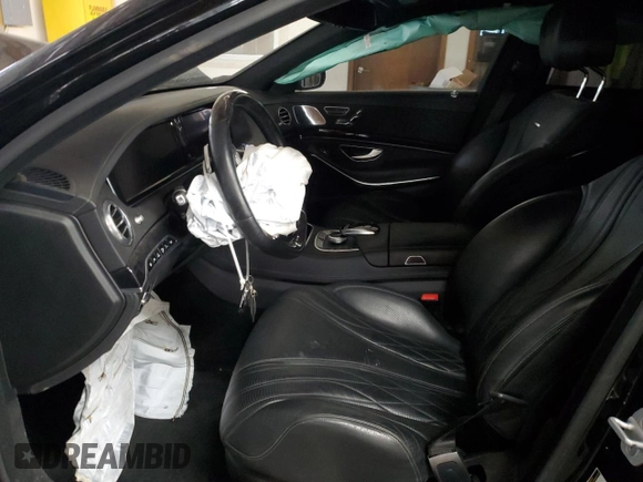 2016 Mercedes-Benz S-Class AMG S 63 with VIN WDDUG7JB5GA218287, listed as a Copart auction lot 44931545 with 0 mi miles and Salvage Title. Bid and sale history available at carsss.com. Image 7.