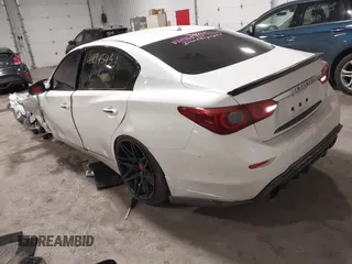 2017 Infiniti Q50 2.0t with VIN JN1CV7AR3HM681900, listed as a IAAI auction lot 41694543 with 158,028 mi miles. Bid and sale history available at carsss.com. Image 3.