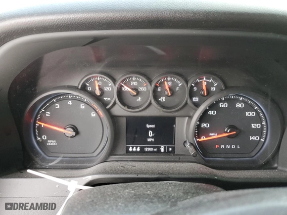 2024 Chevrolet Silverado 2500HD Custom with VIN 2GC4YME70R1216861, listed as a Copart auction lot 45269425 with 12,300 mi miles and Salvage Title. Bid and sale history available at carsss.com. Image 9.