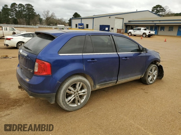 2013 Ford Edge Limited with VIN 2FMDK4KC5DBA74296, listed as a Copart auction lot 48298685 with 256,256 mi miles and Clean Title. Bid and sale history available at carsss.com. Image 3.