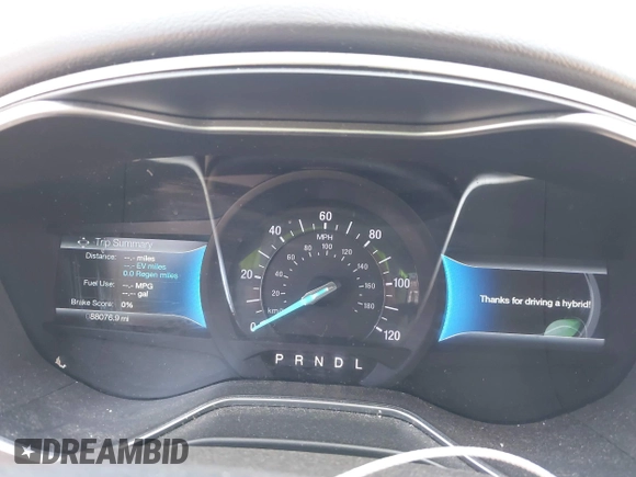 2014 Ford Fusion SE Hybrid with VIN 3FA6P0LU3ER251631, listed as a IAAI auction lot 41917855 with 88,076 mi miles. Bid and sale history available at carsss.com. Image 7.