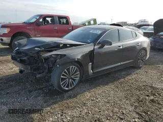 2018 Kia Stinger Premium with VIN KNAE25LA7J6014393, listed as a Copart auction lot 45012435 with 70,021 mi miles and Salvage Title. Bid and sale history available at DreamBid. Image 1.