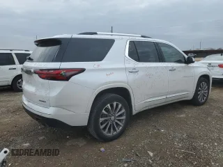 2022 Chevrolet Traverse Premier with VIN 1GNERKKWXNJ175552, listed as a Copart auction lot 41934655 with 63,582 mi miles and Clean title. Bid and sale history available at DreamBid. Image 3.