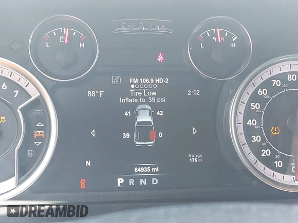 2018 Ram 1500 Big Horn with VIN 3C6RR7LT5JG135832, listed as a IAAI auction lot 42731484 with 64,935 mi miles and . Bid and sale history available at DreamBid. Image 15.