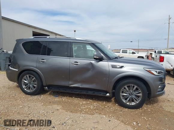 2021 Infiniti QX80 PREMIUM SELECT with VIN JN8AZ2AF9M9718838, listed as a IAAI auction lot 41797875 with 80,597 mi miles. Bid and sale history available at carsss.com. Image 13.