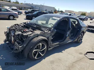 2019 Honda Accord Sport with VIN 1HGCV1F39KA056538, listed as a Copart auction lot 64274585 with 92,794 mi miles and Salvage title. Bid and sale history available at DreamBid. Image 1.