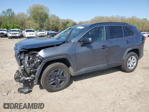 2020 Toyota RAV4 LE with VIN 2T3H1RFV3LC080936, listed as a Copart auction lot 51314725 with 107,192 mi miles and Salvage Title. Bid and sale history available at DreamBid. Image 1.