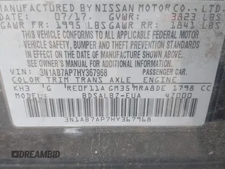 2017 Nissan Sentra S with VIN 3N1AB7AP7HY367968, listed as a IAAI auction lot 41943253 with 135,582 mi miles and . Bid and sale history available at DreamBid. Image 9.
