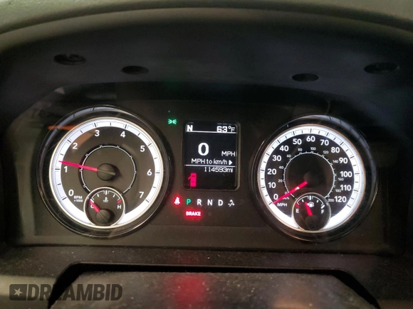 2017 Ram 1500 Tradesman with VIN 1C6RR7FT4HS834884, listed as a Copart auction lot 56394485 with 114,593 mi miles and Salvage title. Bid and sale history available at DreamBid. Image 9.