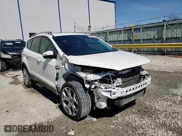 2017 Ford Escape Titanium with VIN 1FMCU9J96HUB65716, listed as a Copart auction lot 49584665 with 112,149 mi miles and Salvage Title. Bid and sale history available at carsss.com. Image 15.