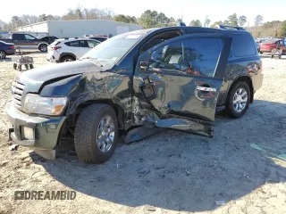 2005 Infiniti QX56 with VIN 5N3AA08A65N805075, listed as a Copart auction lot 43147485 with 110,750 mi miles and Salvage Title. Bid and sale history available at carsss.com. Image 1.