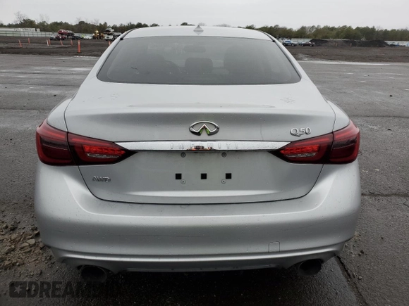 2019 Infiniti Q50 3.0t LUXE with VIN JN1EV7AR2KM558508, listed as a Copart auction lot 51621555 with 86,162 mi miles and Salvage Title. Bid and sale history available at carsss.com. Image 6.