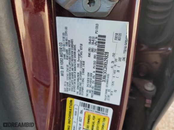 2017 Lincoln MKZ Select with VIN 3LN6L5CC3HR629828, listed as a Copart auction lot 85059884 with 129,830 mi miles and Salvage Title. Bid and sale history available at carsss.com. Image 14.