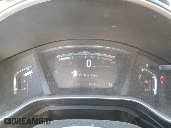 2019 Honda CR-V EX with VIN 2HKRW2H52KH668745, listed as a Copart auction lot 48679375 with 116,576 mi miles and Salvage Title. Bid and sale history available at DreamBid. Image 9.
