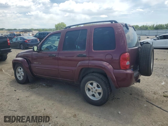 2003 Jeep Liberty Limited with VIN 1J8GL58K03W518760, listed as a Copart auction lot 58005845 with 209,513 mi miles and Salvage title. Bid and sale history available at DreamBid. Image 2.
