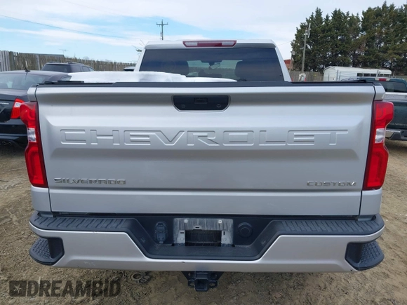 2020 Chevrolet Silverado 1500 Custom with VIN 1GCRWBEKXLZ375096, listed as a IAAI auction lot 41299675 with 32,046 mi miles. Bid and sale history available at carsss.com. Image 16.