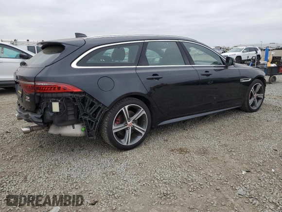 2018 Jaguar XF with VIN SAJBP2FV8JCY65089, listed as a Copart auction lot 53532265 with 39,312 mi miles and Salvage Title. Bid and sale history available at DreamBid. Image 3.