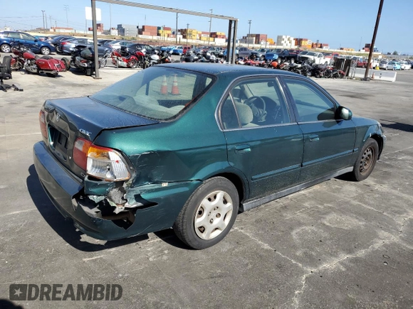 1999 Honda Civic EX z VIN 2HGEJ8647XH528203, wystawiony jako Copart lot #57507315 z przebiegiem 185 450 mil mil oraz Szkoda całkowita • Salvage title. Historia ofert i sprzedaży dostępna na DreamBid. Obrazek 3.