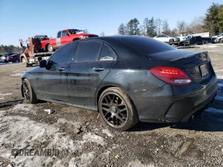 2018 Mercedes-Benz C 43 AMG with VIN 55SWF6EB6JU254173, listed as a Copart auction lot 87449364 with 130,860 mi miles and Salvage Title. Bid and sale history available at carsss.com. Image 2.