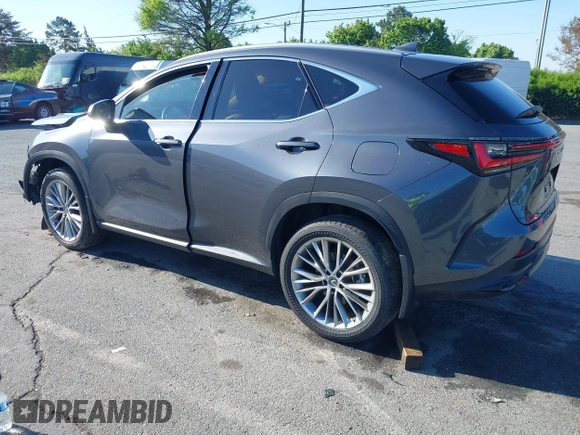 2023 Lexus NX with VIN 2T2GKCEZXPC015134, listed as a IAAI auction lot 41984994 with 19,264 mi miles. Bid and sale history available at carsss.com. Image 3.