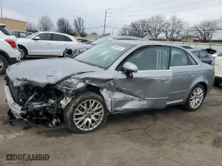 2008 Audi A4 2.0T with VIN WAUDF78EX8A131741, listed as a Copart auction lot 46633135 with 110,072 mi miles and Salvage Title. Bid and sale history available at carsss.com. Image 1.
