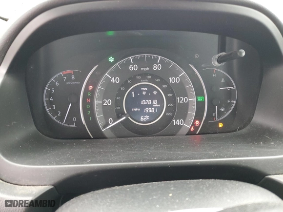 2013 Honda CR-V EX-L with VIN 2HKRM4H74DH626387, listed as a Copart auction lot 51237335 with 102,818 mi miles and Salvage Title. Bid and sale history available at carsss.com. Image 9.