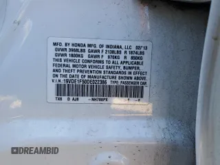 2013 Acura ILX Premium Pkg with VIN 19VDE1F50DE022386, listed as a Copart auction lot 50559895 with 162,208 mi miles and Salvage Title. Bid and sale history available at carsss.com. Image 14.