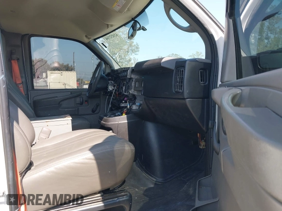 2013 Chevrolet Express Cargo with VIN 1GCWGFCB8D1902532, listed as a IAAI auction lot 42452764 with 95,113 mi miles and . Bid and sale history available at DreamBid. Image 5.