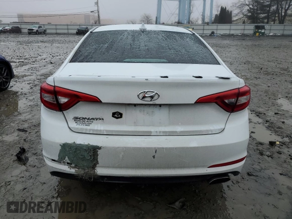 2017 Hyundai Sonata SE with VIN 5NPE24AF2HH482382, listed as a Copart auction lot 44988975 with 131,099 mi miles and Salvage Title. Bid and sale history available at DreamBid. Image 6.