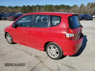 2007 Honda Fit Sport with VIN JHMGD38667S058124, listed as a Copart auction lot 49135255 with 75,686 mi miles and Salvage Title. Bid and sale history available at carsss.com. Image 2.