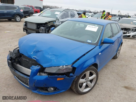 2008 Audi A3 with VIN WAUHF78P78A106654, listed as a IAAI auction lot 41626185 with 111,079 mi miles. Bid and sale history available at carsss.com. Image 17.