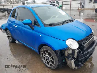 2018 FIAT 500 Pop with VIN 3C3CFFKH8JT465183, listed as a IAAI auction lot 41412115 with 87,260 mi miles. Bid and sale history available at carsss.com. Image 1.