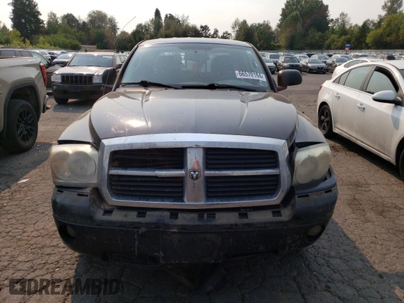 2005 Dodge Dakota Laramie with VIN 1D7HW58N65S161629, listed as a Copart auction lot 66570164 with 205,984 mi miles and Salvage Title. Bid and sale history available at DreamBid. Image 5.