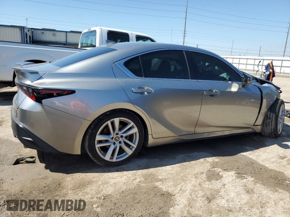 2021 Lexus IS 300 with VIN JTHAA1D22M5115970, listed as a Copart auction lot 44426264 with 24,432 mi miles and Non repairable. Bid and sale history available at DreamBid. Image 3.