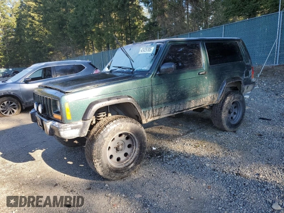 1999 Jeep Cherokee SE with VIN 1J4FF27S9XL667941, listed as a Copart auction lot 42429785 with 121,490 mi miles and Salvage title. Bid and sale history available at DreamBid. Image 1.