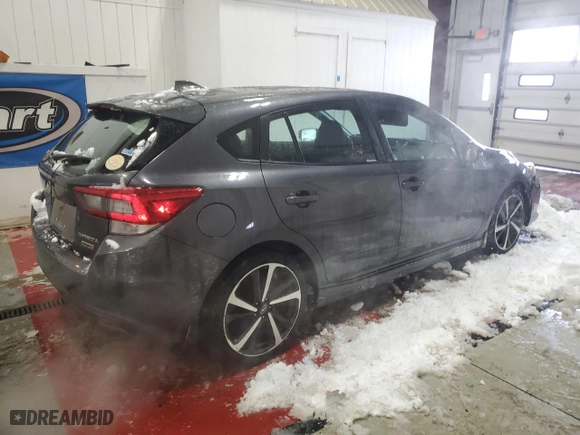 2022 Subaru Impreza Sport with VIN 4S3GTAM61N3704157, listed as a Copart auction lot 88740905 with 58,243 mi miles and Salvage Title. Bid and sale history available at carsss.com. Image 3.
