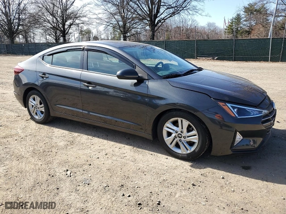 2020 Hyundai Elantra SEL with VIN 5NPD84LF0LH587518, listed as a Copart auction lot 48354935 with 39,385 mi miles and Salvage Title. Bid and sale history available at carsss.com. Image 4.