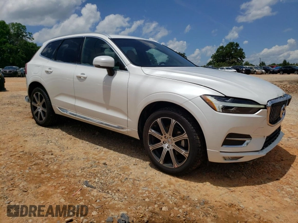 2021 Volvo XC60 Inscription with VIN YV4102RL3M1856578, listed as a Copart auction lot 60994225 with 45,748 mi miles and Salvage title. Bid and sale history available at DreamBid. Image 4.