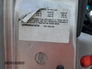 2004 Buick LeSabre Limited z VIN 1G4HR54K044160746, wystawiony jako Copart lot #56515095 z przebiegiem 220 560 mil mil oraz Szkoda całkowita • Salvage title. Historia ofert i sprzedaży dostępna na DreamBid. Obrazek 12.