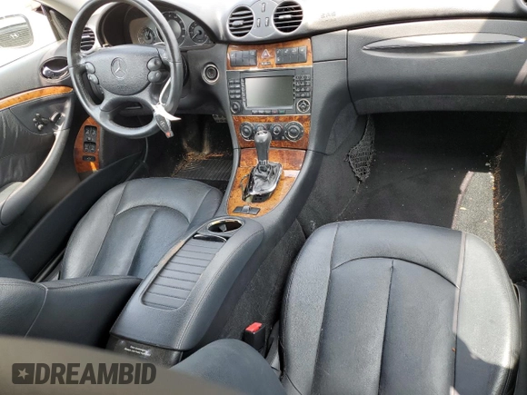 2006 Mercedes-Benz CLK-Class 3.5L with VIN WDBTK56H56F178542, listed as a Copart auction lot 67476684 with 126,404 mi miles and Salvage Title. Bid and sale history available at carsss.com. Image 8.
