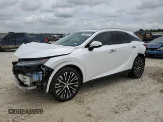 2024 Lexus RX 350 z VIN 2T2BAMBA8RC023205, wystawiony jako Copart lot #54698555 z przebiegiem 22 502 mil mil oraz Szkoda całkowita • Salvage title. Historia ofert i sprzedaży dostępna na DreamBid. Obrazek 1.