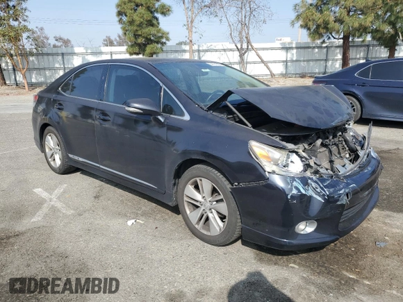 2010 Lexus HS 250h with VIN JTHBB1BA8A2036392, listed as a Copart auction lot 54161655 with 152,159 mi miles and Salvage Title. Bid and sale history available at carsss.com. Image 4.