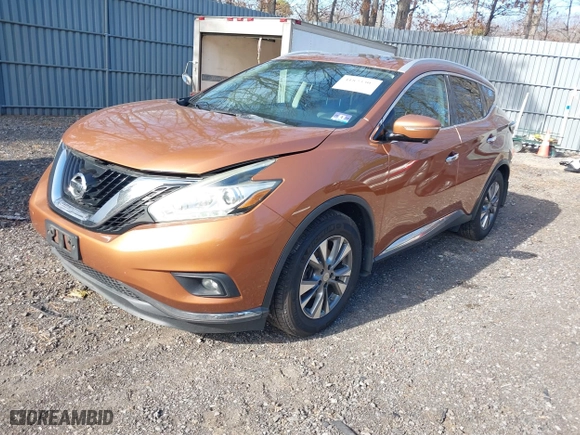 2015 Nissan Murano Platinum with VIN 5N1AZ2MH4FN208380, listed as a IAAI auction lot 41823307 with 138,173 mi miles. Bid and sale history available at carsss.com. Image 17.