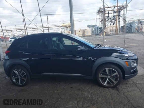 2019 Hyundai Kona Limited with VIN KM8K33A55KU299911, listed as a IAAI auction lot 41933000 with 3,671 mi miles. Bid and sale history available at carsss.com. Image 13.